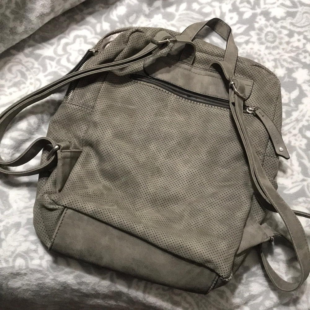 Gray Perforate Backpack - Picture 5 of 5